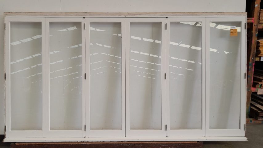 Wooden bi-fold window