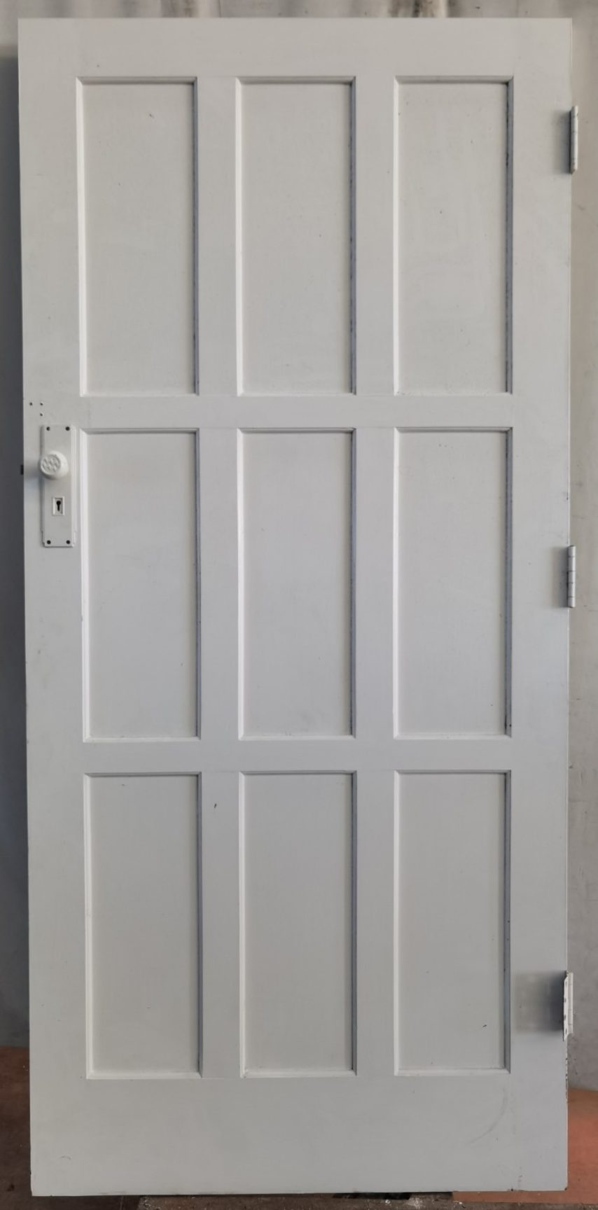 wooden 9 panel native timber interior door