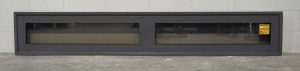 Denim Blue Aluminium Fixed Window - Cedar/Rimu Liners