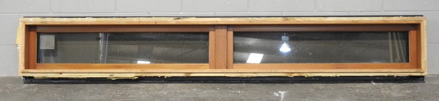 Denim Blue Aluminium Fixed Window - Cedar/Rimu Liners