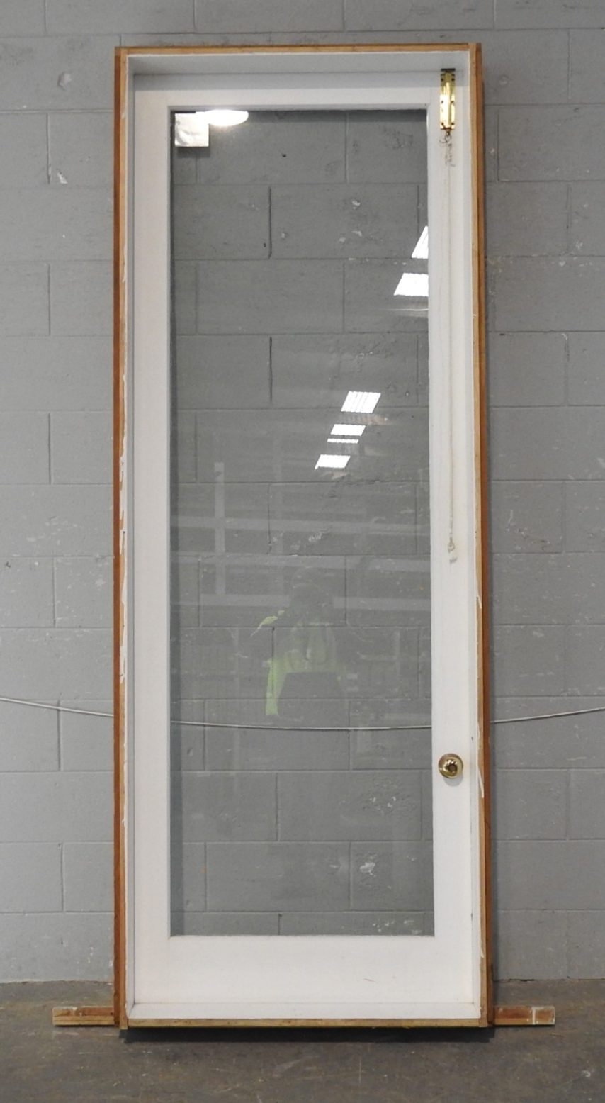 Tall Wide Wooden Exterior Door - Opens Out From Left