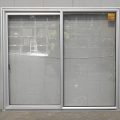 Silver Aluminium Sliding Window - Opens Left To Right