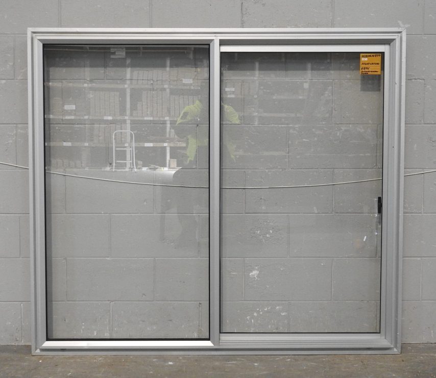 Silver Aluminium Sliding Window - Opens Right To Left