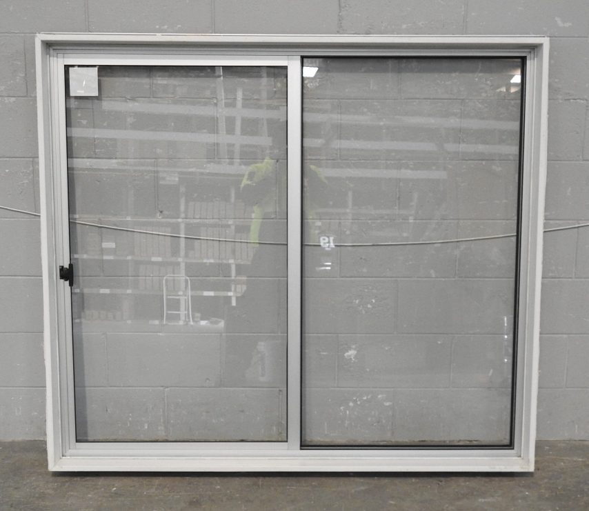 Silver Aluminium Sliding Window - Opens Right To Left