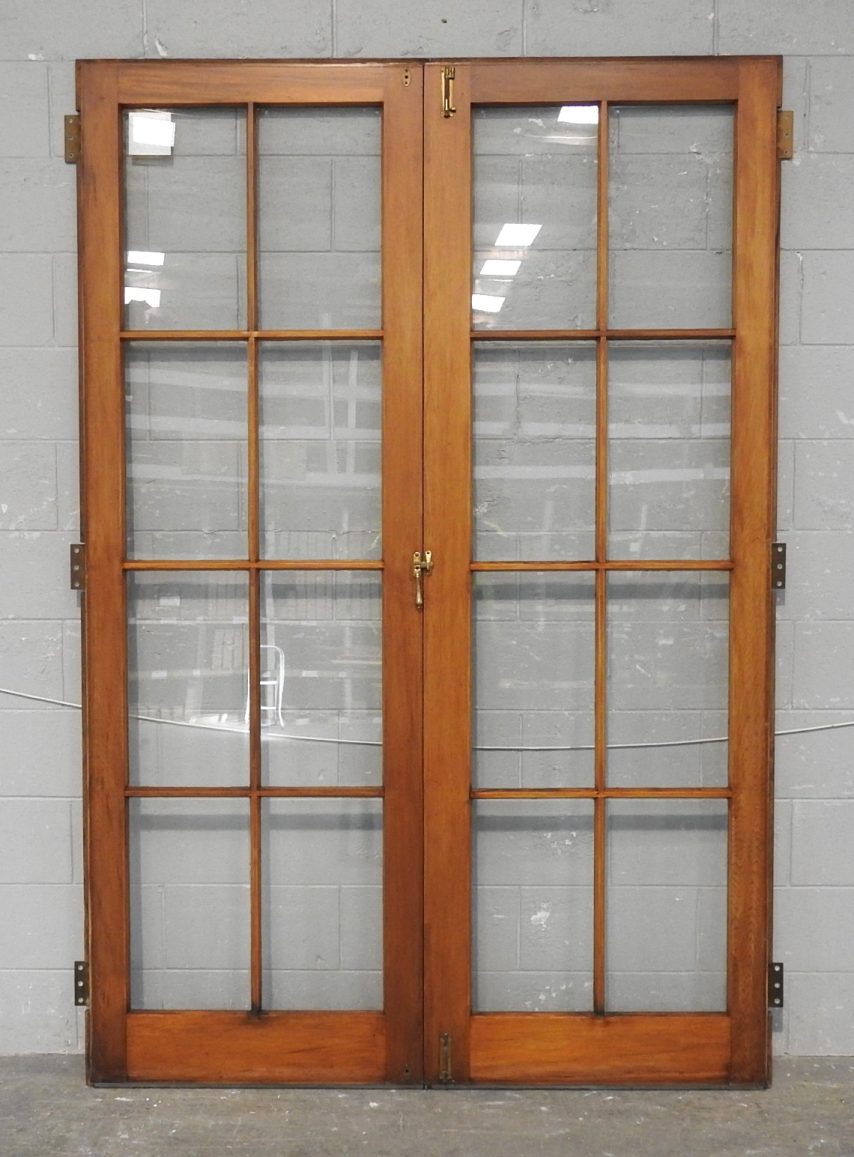 Wooden (Cedar) French 8-Light Doors - Unhung