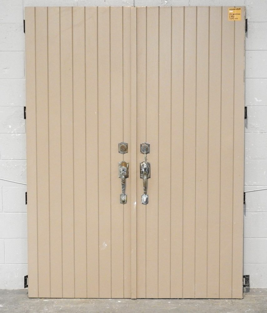 Wooden (Cedar) Exterior Double TG&V Doors - Unhung