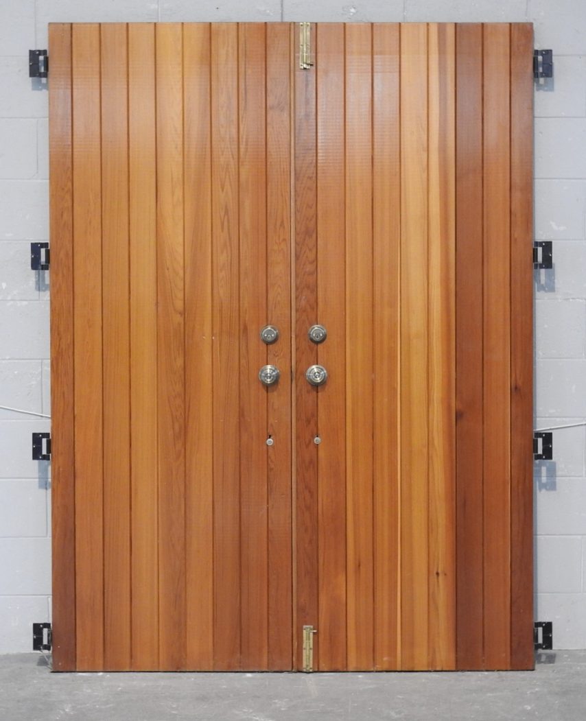 Wooden (Cedar) Exterior Double TG&V Doors - Unhung