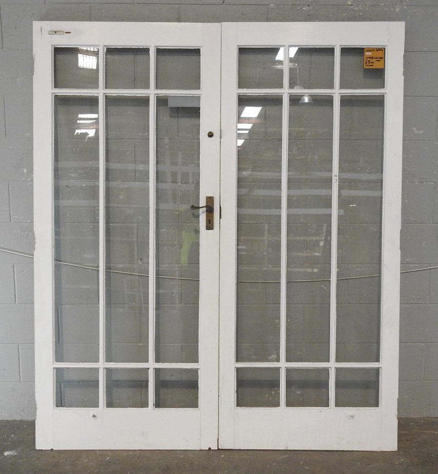 Wooden Bungalow Style French Doors - Unhung