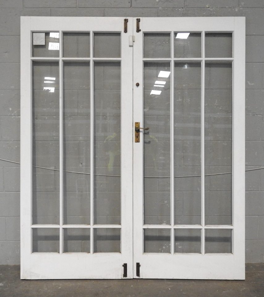 Wooden Bungalow Style French Doors - Unhung