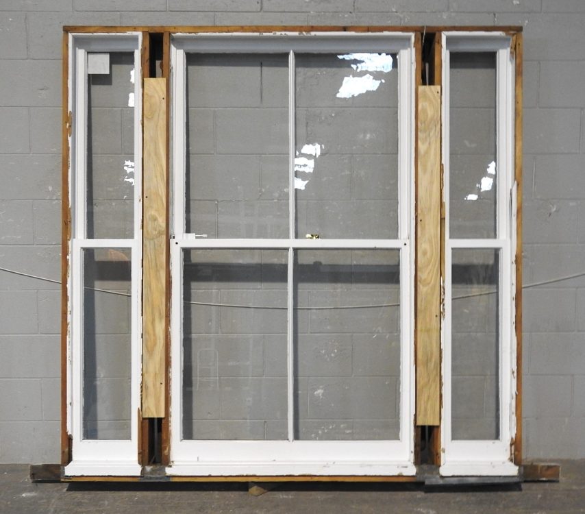 Wooden Villa Double-Hung Window With Sidelights