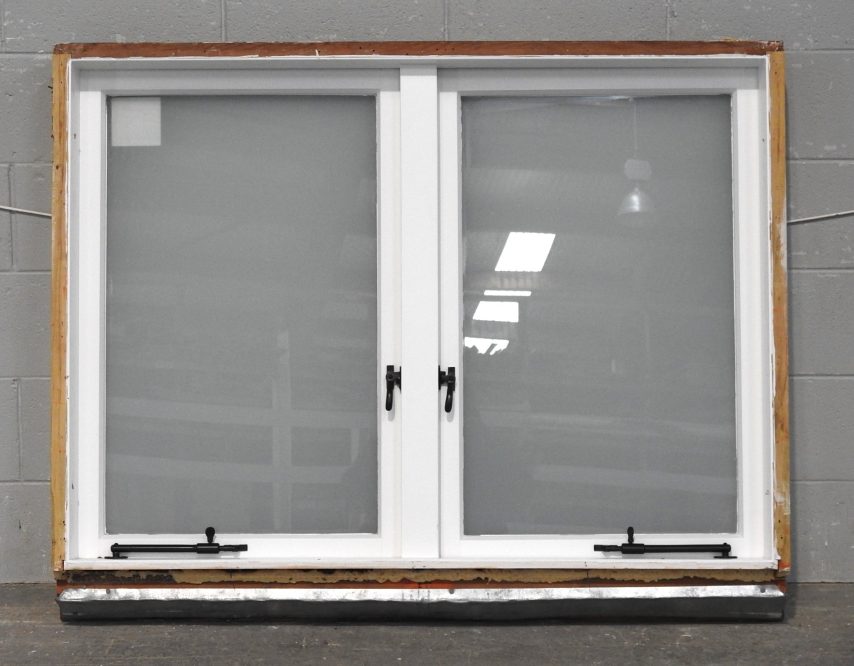 Wooden Casement Window with Obscure Glass