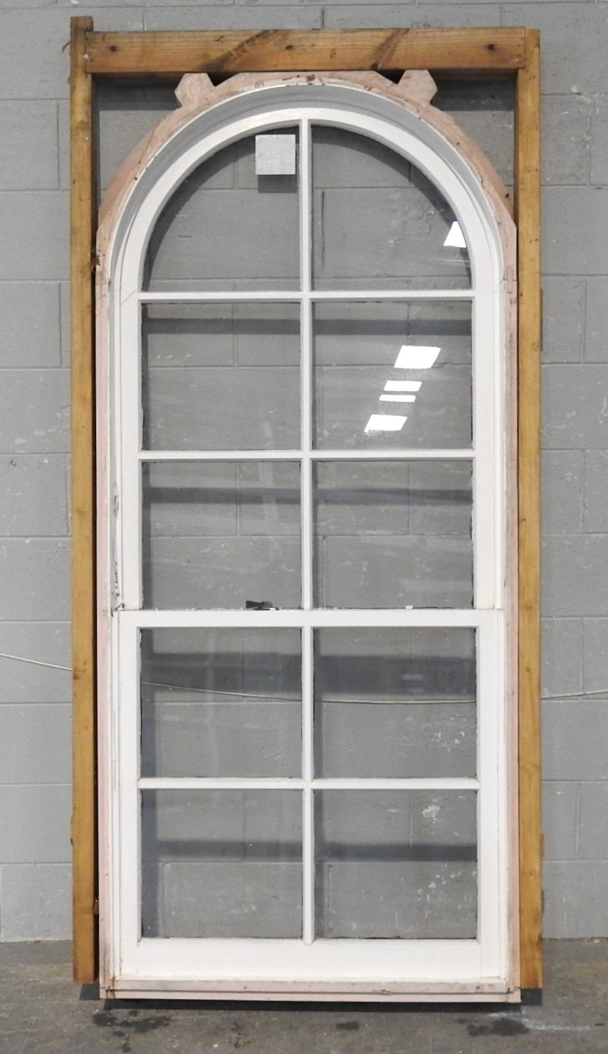 Arched Wooden Double-Hung Style Sliding Window