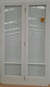 Unhung wooden interior door