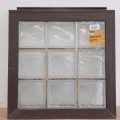 Brown aluminium window