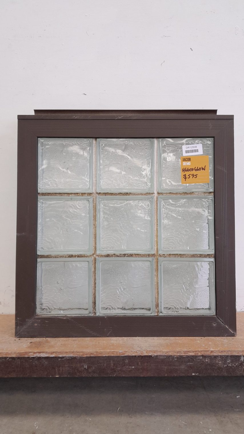 Brown aluminium window