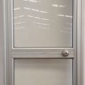 Silver aluminium door