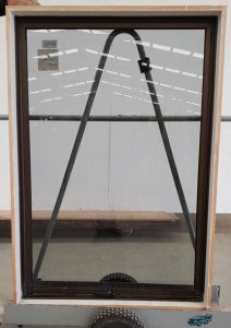 Bronze aluminium awning window