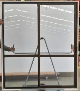 Bronze aluminium sliding door
