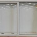 White aluminium awning window