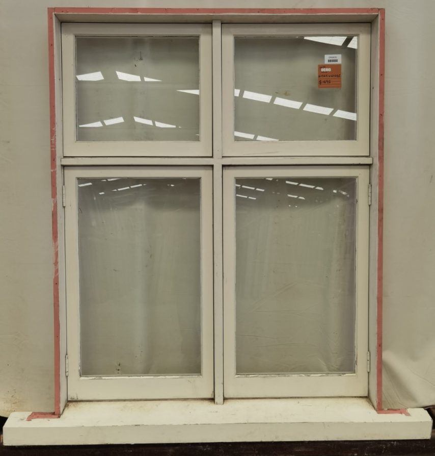 Wooden twin casement window