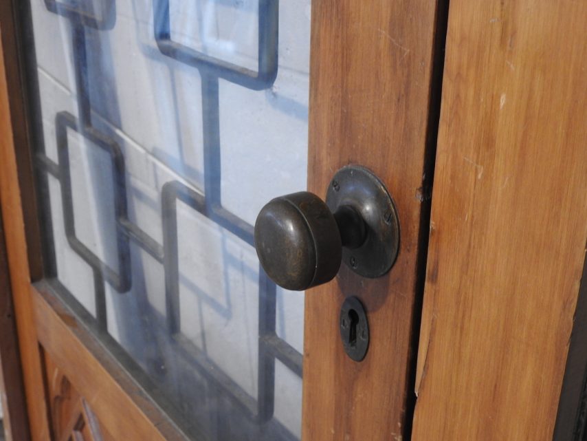 Wooden Internal French Doors Hung in Frame