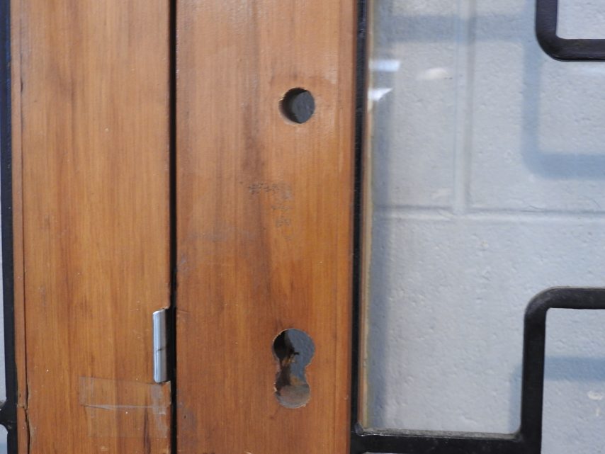 Wooden Internal French Doors Hung in Frame