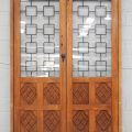 Wooden Internal French Doors Hung in Frame