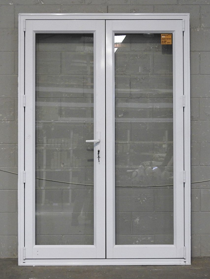 White Aluminium French Doors