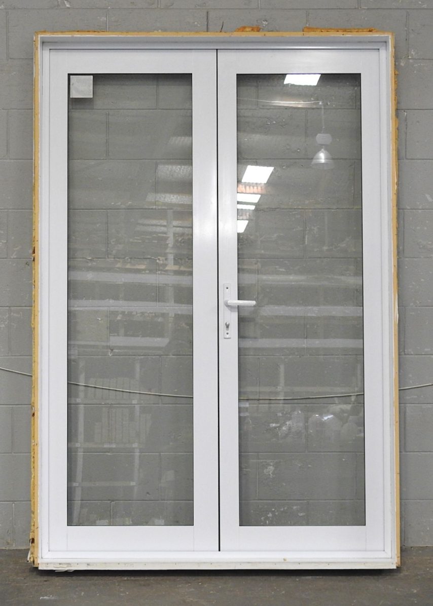 White Aluminium French Doors