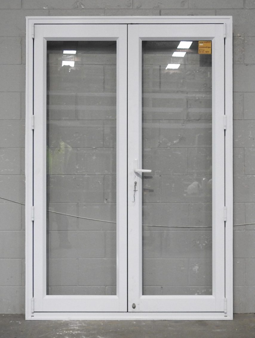 White Aluminium French Doors