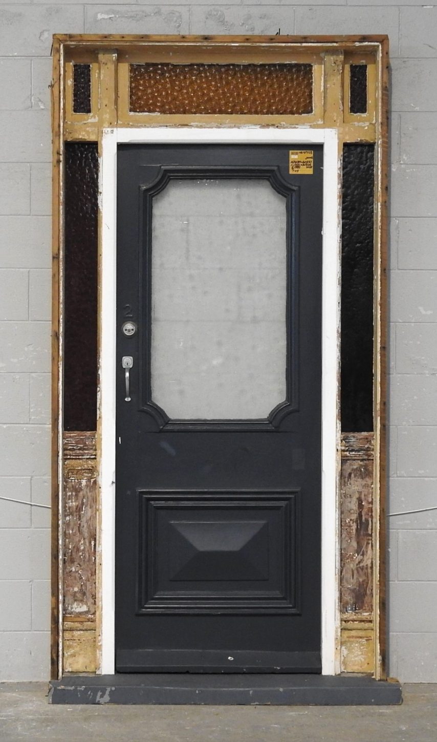 Wooden Villa Entry Door In Frame