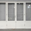 Villa Bungalow Style Wooden French Doors With Sidelights