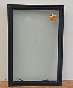 Black aluminium single awning Window