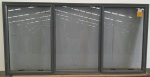 Karaka green aluminium twin awning window