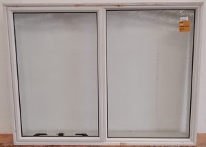 White aluminium awning window