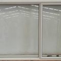 White aluminium awning window