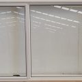 White aluminium awning window