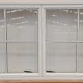 colonial style White aluminium twin awning window