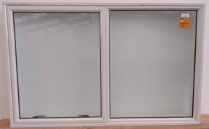 White aluminium awning window