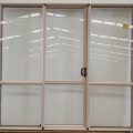 Desert sand aluminium sliding door