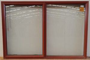 Pioneer red aluminium awning window