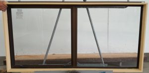 Bronze aluminium awning window