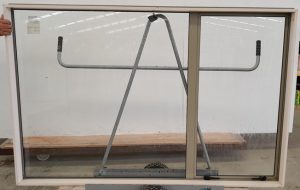 Mist green aluminium awning window