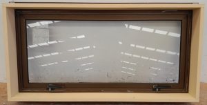 Bronze aluminium awning window