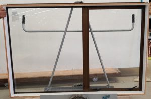 Bronze aluminium awning window