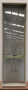 Mint green aluminium awning window