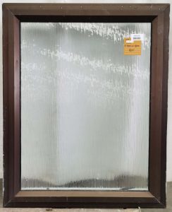 Mid bronze aluminium single awning window
