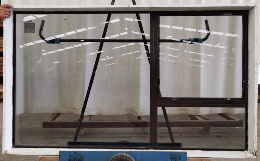 Lignite aluminium single awning window