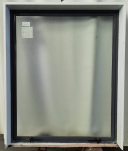 Denim blue aluminium single awning window