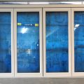 Off White Aluminium Bi-Fold Door With Sidelights